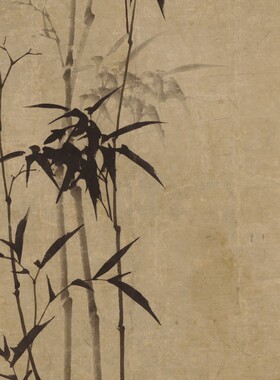 仿古画郑燮郑板桥国画水墨写意竹子画真迹艺术微喷复制画名画装饰