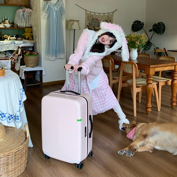 Gotrip lightweight suitcase trolley case women's 20-inch boarding case 24-inch suitcase cute ກ່ອງລະຫັດຜ່ານ