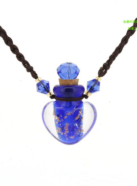 夜光琉璃精油瓶小巧男女款吊坠