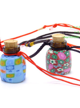 香水瓶项链软陶大容量女玻璃