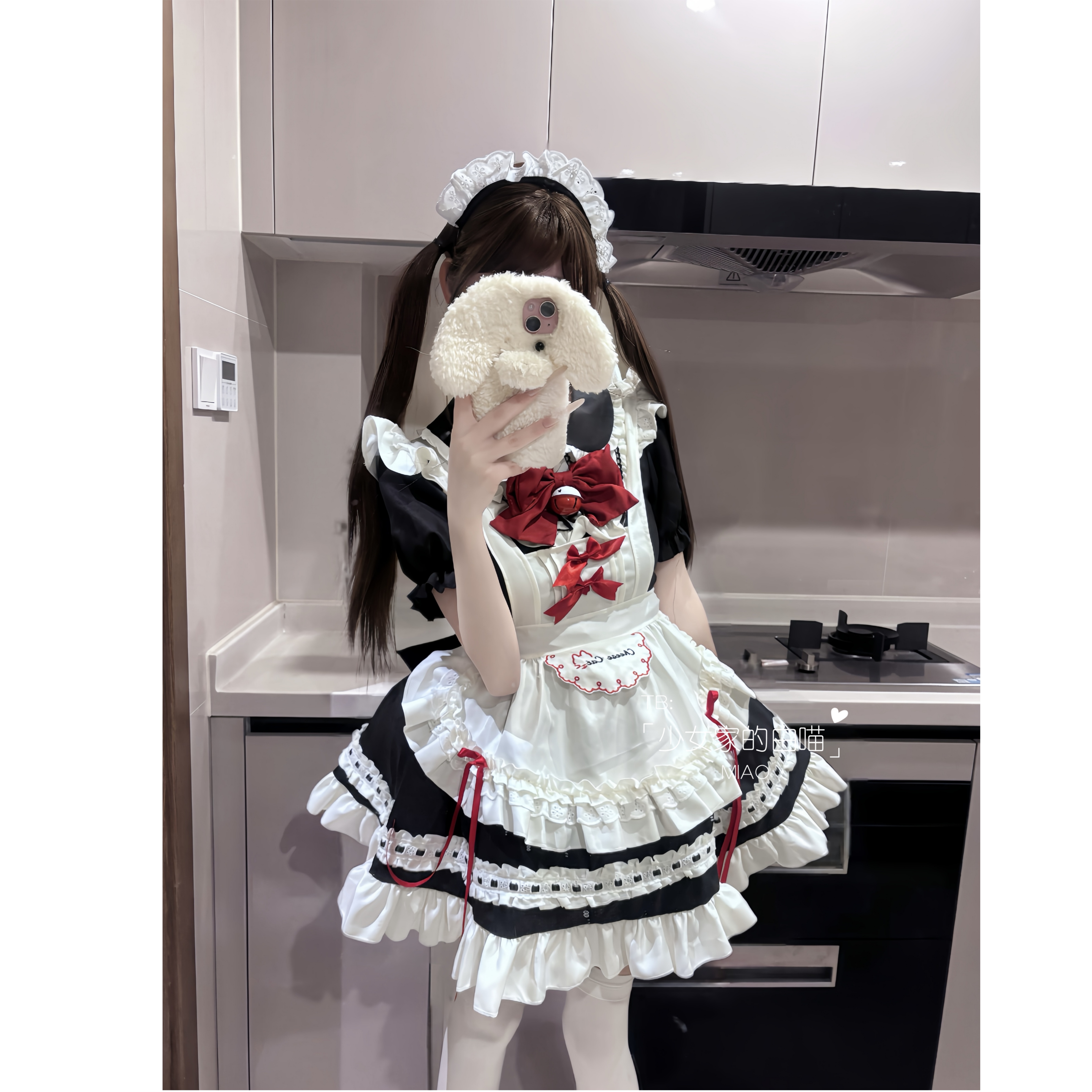 原创：日系萌妹女仆装lolita可爱甜妹女佣装二次元洛丽塔连衣裙 - 图2