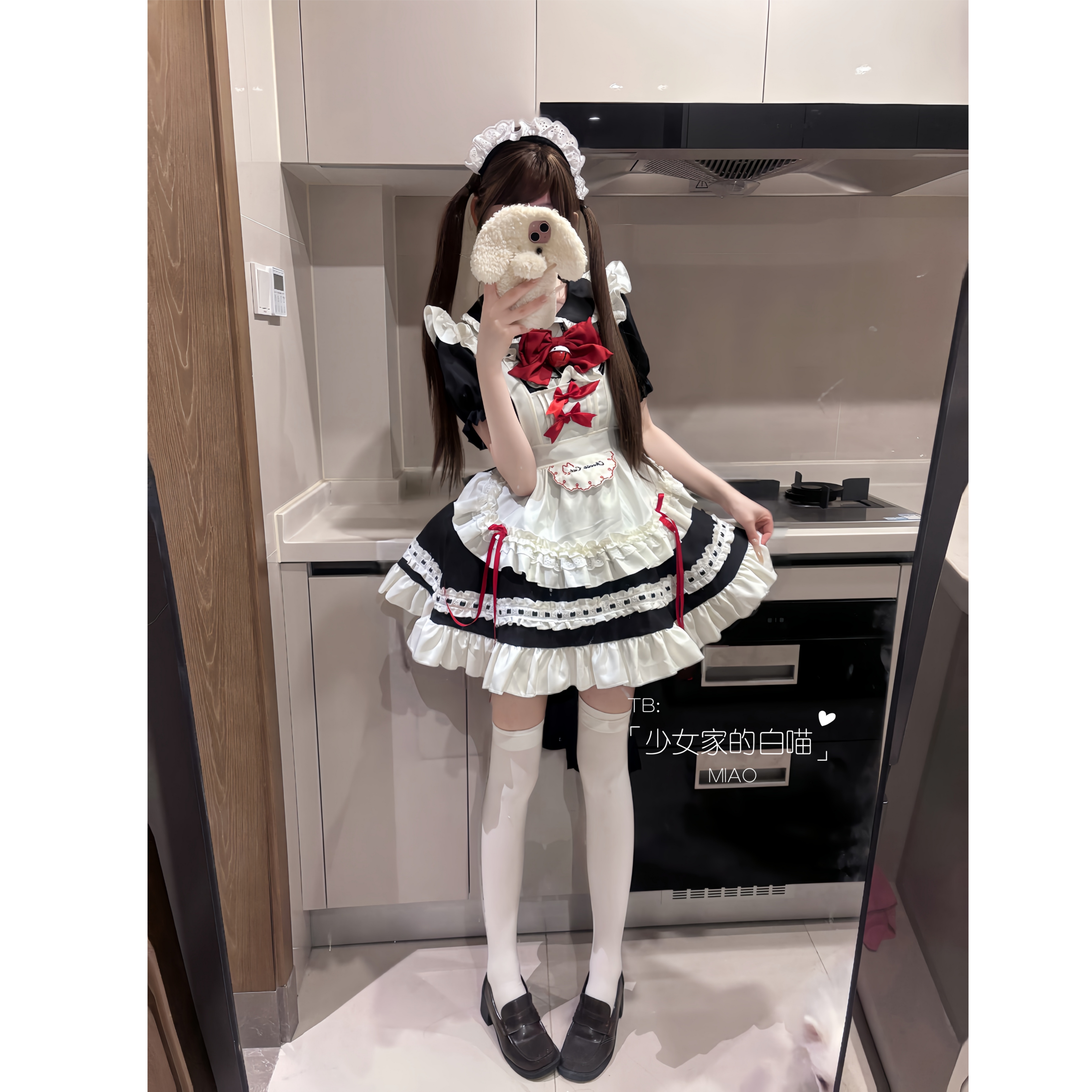 原创：日系萌妹女仆装lolita可爱甜妹女佣装二次元洛丽塔连衣裙 - 图0