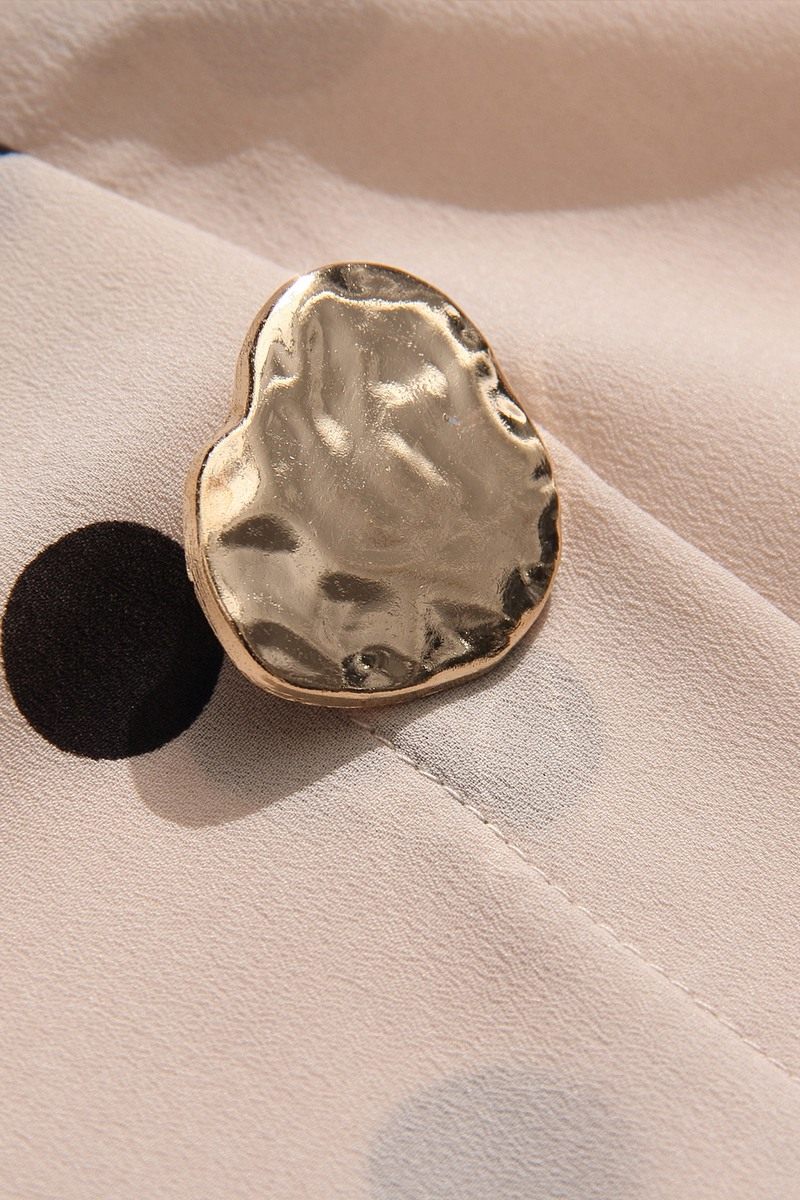 波点2020夏季新款v领洋气宽松衬衫 依源色蕾丝衫/雪纺衫