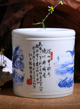 景德镇收纳小花瓶中式风创意陶瓷