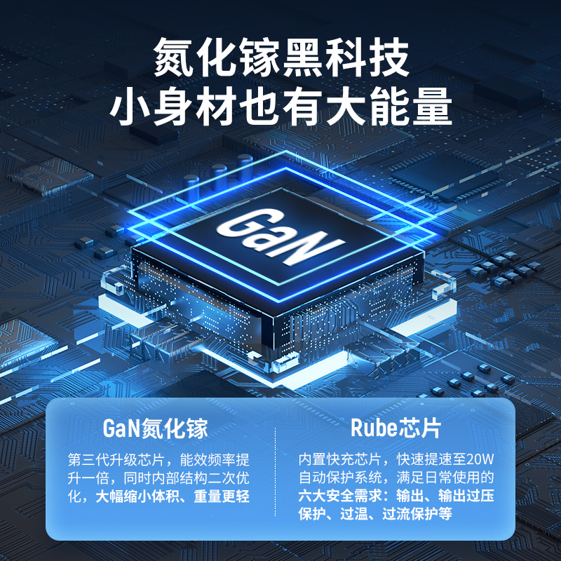 努比亚官方旗舰店努比亚大白30W氮化镓充电器iPhone13Promax充电器头适配苹果12/111