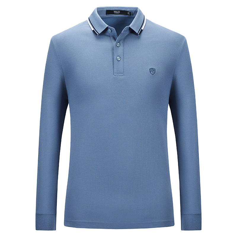 m&d商务秋冬新款休闲修身领polo衫 名盾服饰Polo衫