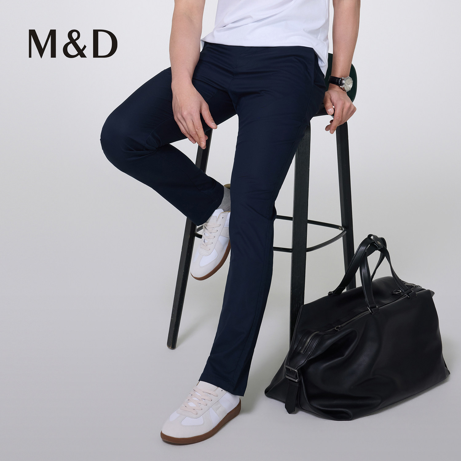 【竹纤维】名盾休闲裤男夏薄凉感舒适透气中腰商务休闲防皱长裤HB