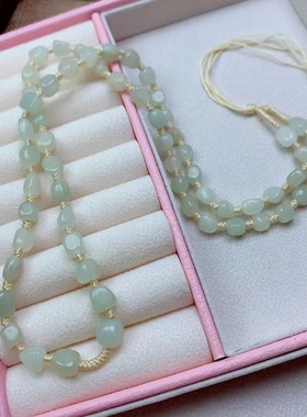 项链挂绳籽料白玉随形原石挂链观音佛貔貅玉佩玉坠吊坠绳子