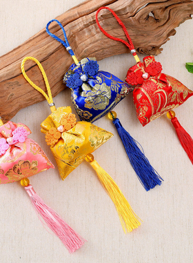 儿童刺绣香包项链香囊老虎头