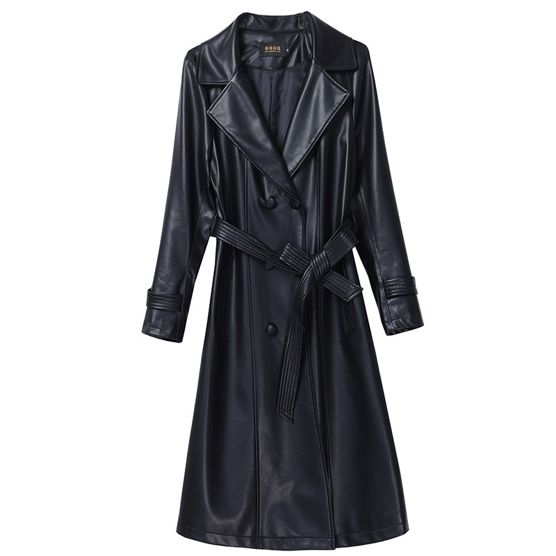 海宁真皮皮衣女2025新中长款绵羊皮修身气质风衣高端显瘦真皮外套,淘宝优惠券,粉丝福利购,淘宝优惠卷