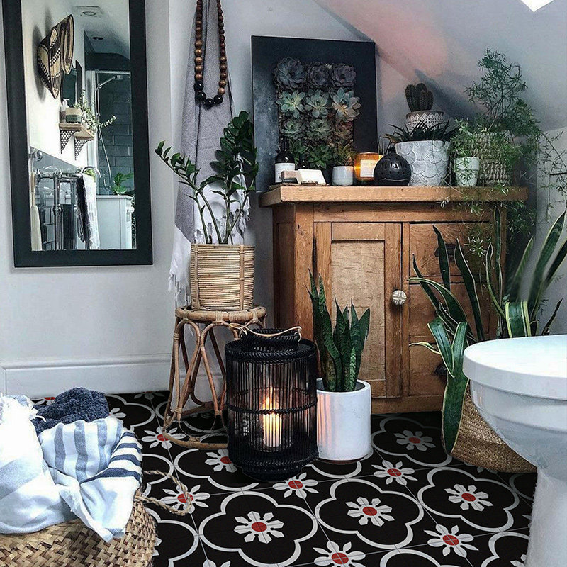 《Bloom》法式复古花砖地板贴卫生间厨房改造仿瓷装饰贴自粘防水,淘宝优惠券,粉丝福利购,淘宝优惠卷