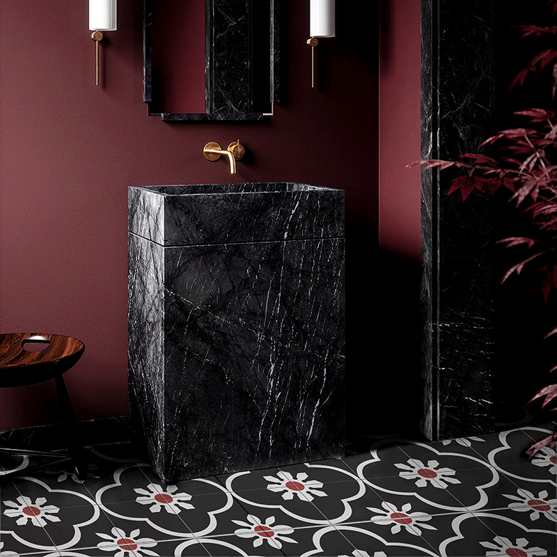 《Bloom》法式复古花砖地板贴卫生间厨房改造仿瓷装饰贴自粘防水,淘宝优惠券,粉丝福利购,淘宝优惠卷