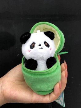 Panda doll ໃນທໍ່ໄມ້ໄຜ່ອິນເຕີເນັດສະເຫຼີມສະຫຼອງງາມ plush doll keychain backpack pendant ຜູ້ຊາຍແລະແມ່ຍິງຖົງໂຮງຮຽນ pendant customization