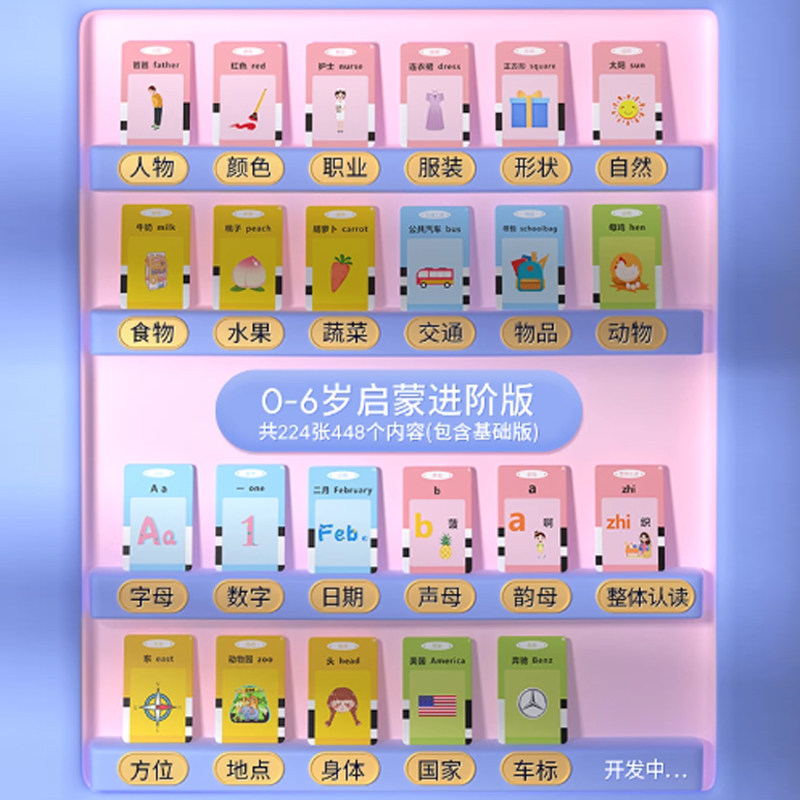 新款中英文学习机识字卡片机儿童插卡早教机益智玩具启蒙早读机,淘宝优惠券,粉丝福利购,淘宝优惠卷