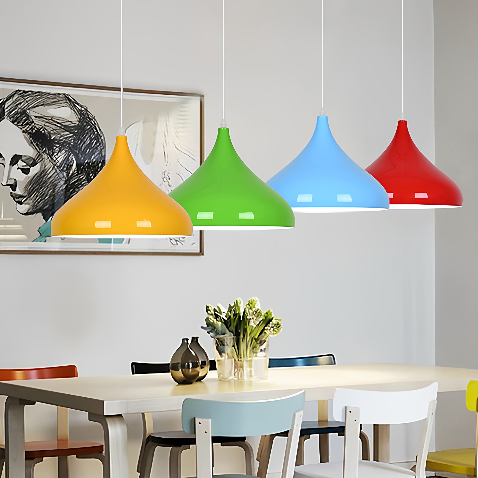 超亮理发店美容院美甲店发廊美发店商用店铺简约现代彩色吊灯灯罩,淘宝优惠券,粉丝福利购,淘宝优惠卷