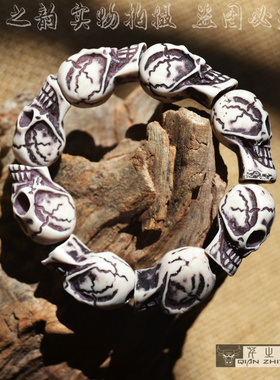 骷髅头韩国饰品义乌佛珠手链
