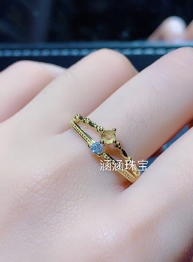 3*3m代镶嵌日韩风饰品托活口戒指