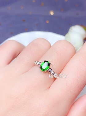 银饰品时尚风玉石水晶戒指空托