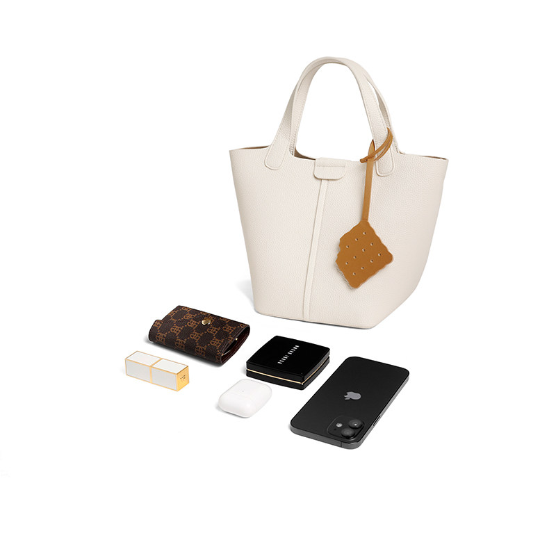 百丽2023春商场同款菜篮子水桶包 百丽女士包袋