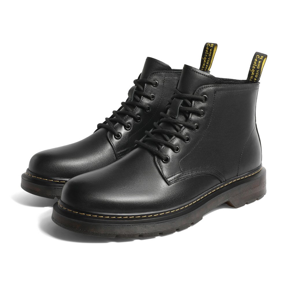 百丽黑色百搭款马丁靴男款冬男鞋 百丽马丁靴