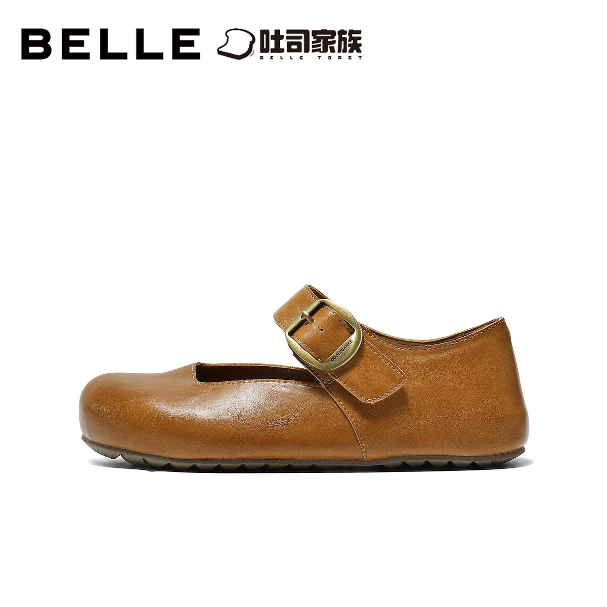 百丽半糖吐司勃肯鞋女2026新款内增高厚底休闲玛丽珍鞋子F3H1DAQ6,淘宝优惠券,粉丝福利购,淘宝优惠卷