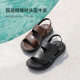 Belle reversible leather beach sandals