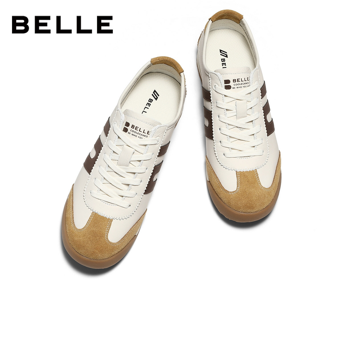 百丽男鞋小轻甘复古德训阿甘鞋男士26夏新款休闲运动板鞋A2341BM6,淘宝优惠券,粉丝福利购,淘宝优惠卷