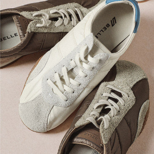 百丽百搭芭蕾德训赛车鞋女2026春新舒适薄底运动风休闲鞋3QSG5AM6 - 图3