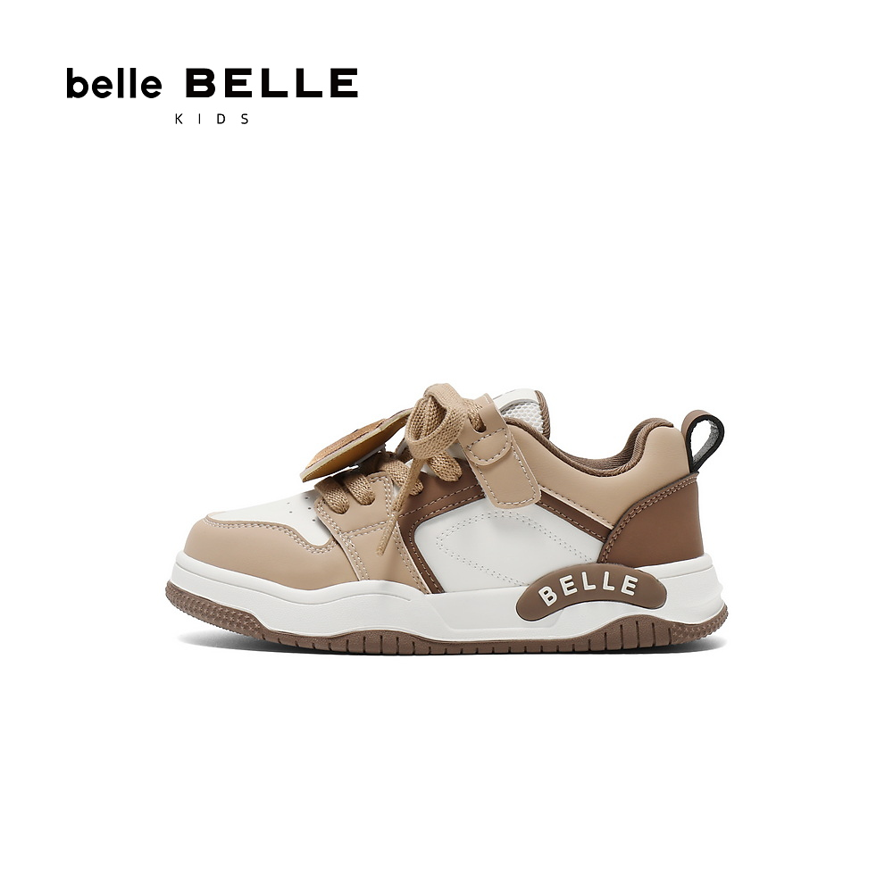 【六一儿童节礼物】百丽童鞋板鞋女2025新款儿童运动休闲小白鞋子