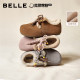 Zhou Yutong's same style Belle Pinecone Toast Birkenstock cotton shoes women's winter plus plush thick-soled snow boots B283