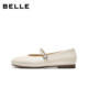 Belle women's shoes soft sole Mary Jane shoes women's retro temperament fashionable ballet pumps
