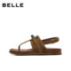 Belle Women's Shoes Herringbone Sandals 2026 Summer New Style Lightweight Thin Sole Casual Vacation Sandals B3184BL6 Pre-