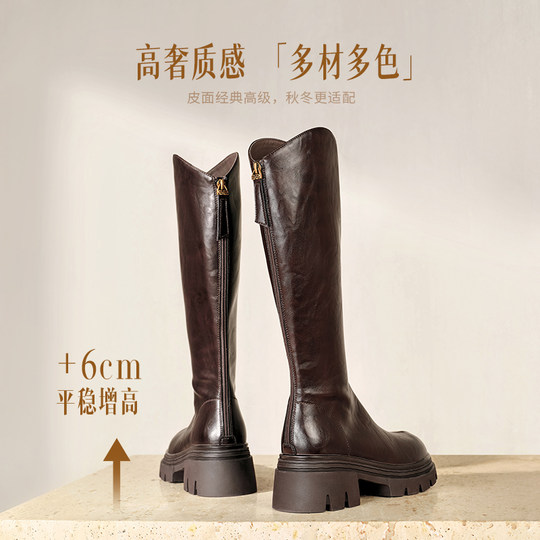 Женская обувь Belle. Маленькие сапоги с V-образным вырезом. Высокие длинные эластичные сапоги. Узкие ботинки.