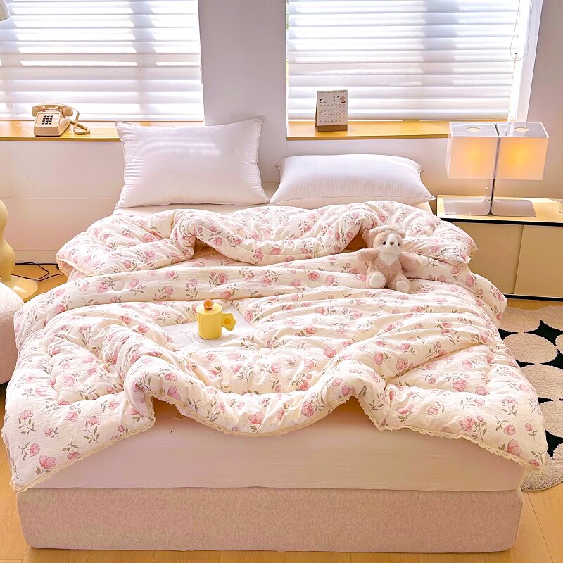 A类双层纱大豆纤维被春秋被冬被学生宿舍被子单双人空调被夏凉被,淘宝优惠券,粉丝福利购,淘宝优惠卷