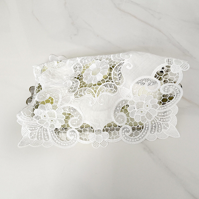 绣花沙发巾蕾丝防尘盖巾镂空复古正方形餐桌布艺桌布装饰拍摄垫,淘宝优惠券,粉丝福利购,淘宝优惠卷