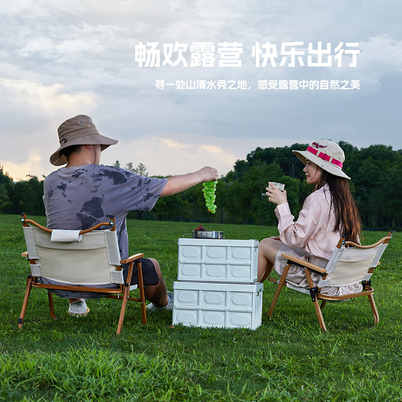 户外露营收纳箱折叠箱野营木盖置物箱车载后备箱整理箱野餐储物箱,淘宝优惠券,粉丝福利购,淘宝优惠卷