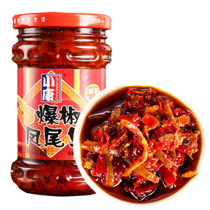 小康爆椒凤尾鱼210g/瓶拌面条拌米饭馒头喝粥早餐下饭菜徐州特产