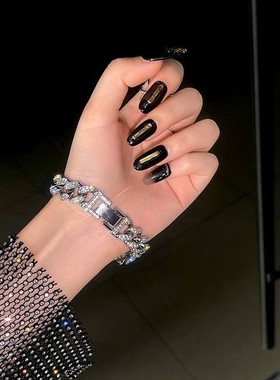 双排镶钻古巴手链男女小众手链