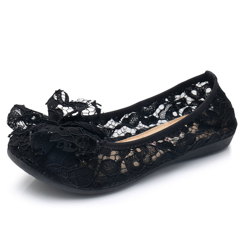 渔夫鞋老北京布鞋女平底软底孕妇鞋夏季透气蕾丝镂空豆豆女鞋网鞋,淘宝优惠券,粉丝福利购,淘宝优惠卷