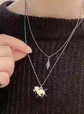 哥弟新款女正品小绵羊叶子两件套