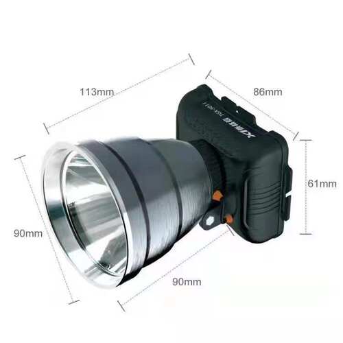 泰格信9051 强光 led塑料充电户外野营钓鱼便携式探照头灯 - 图1