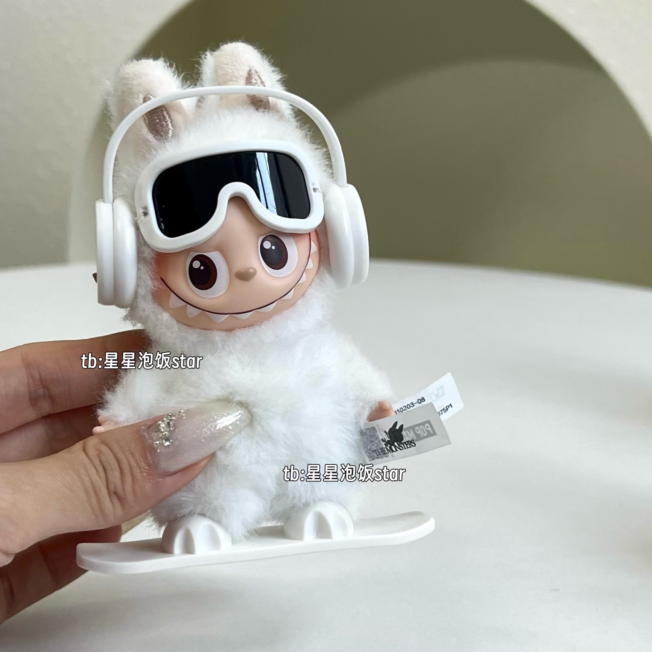 labubu4.0心底密码滑雪板套装摆件迷你拉布布4代车载展示配饰耳机,淘宝优惠券,粉丝福利购,淘宝优惠卷