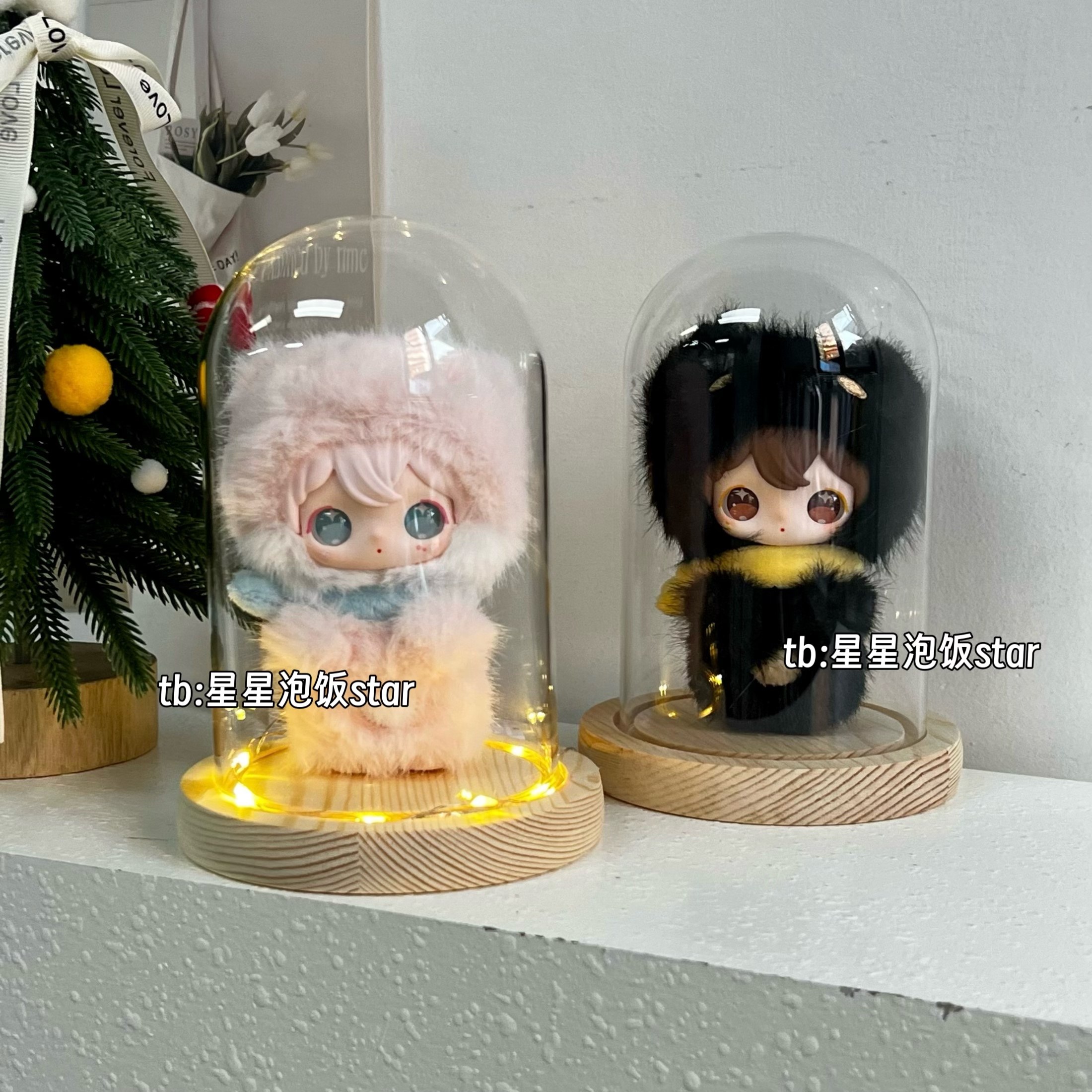 田栩宁兔闪闪二代玻璃保护罩摆件防尘展示盒手办盲盒10cm娃防尘罩,淘宝优惠券,粉丝福利购,淘宝优惠卷