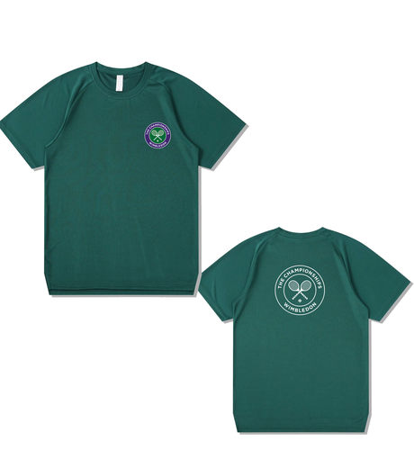 速干网球服男女圆领比赛短袖文化衫T恤训练球衣周边印字透气定制 - 图3