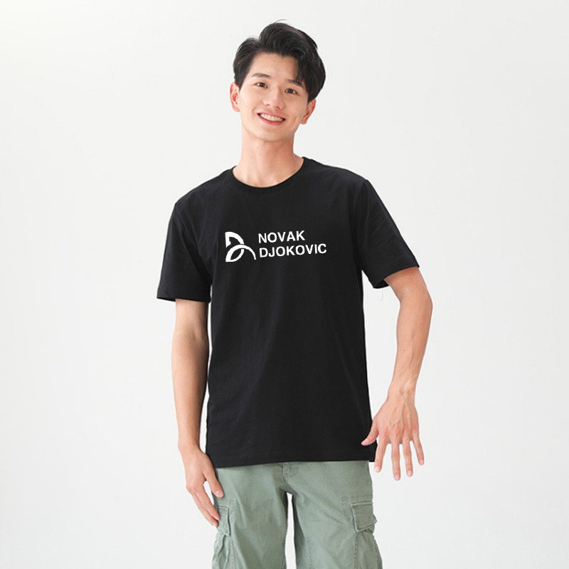 德约科维奇网球服男女款纯棉T恤短袖周边圆领休闲运动球衣训练服,淘宝优惠券,粉丝福利购,淘宝优惠卷