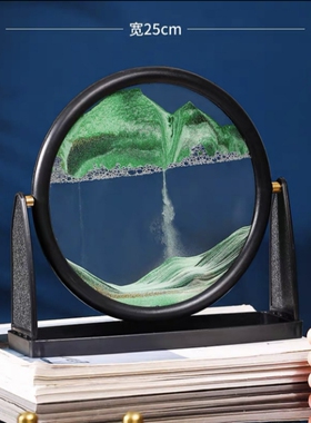 欧式送礼桌面百变翻转流沙画摆件