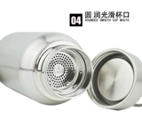 Стакан из нержавеющей стали, вместительный и большой портативный чайник, нержавеющая сталь AISI 304