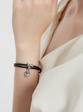 编织手绳S925纯银礼物简约手链女