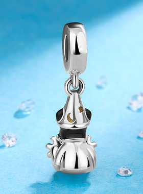 S925纯银魔法师米奇吊坠饰品潘家