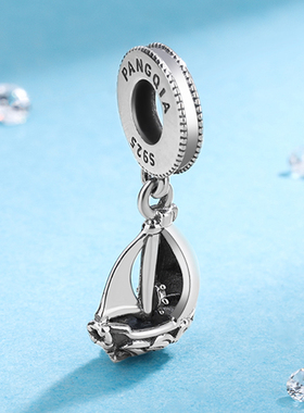 防过敏防掉色女纯银吊坠手链手镯